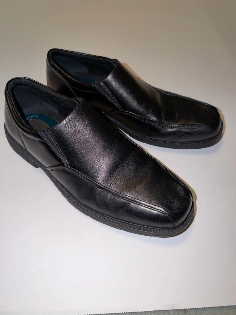 Nunn Bush Comfort Gel Louis Black Leather Slip-On Dress Loafers Men’s 11 M